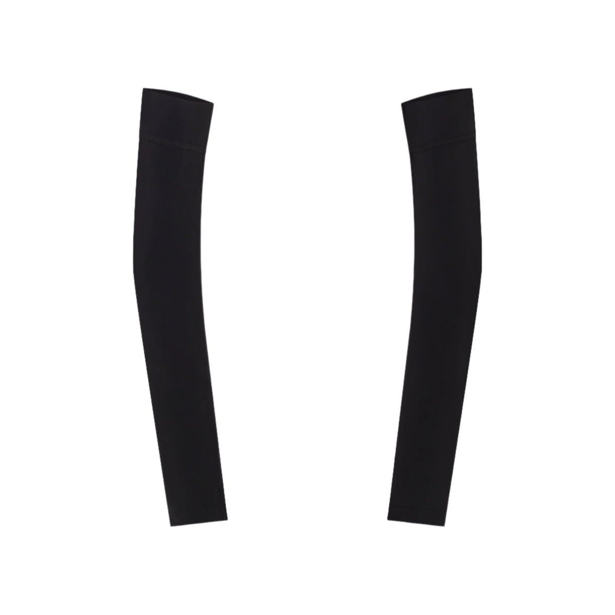 Pair-of-solid-black-cycling-arm- warmers